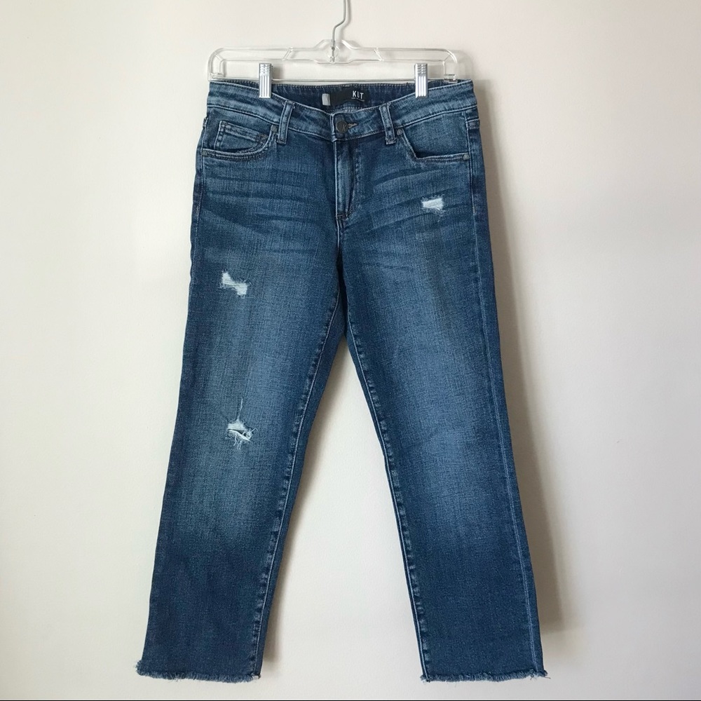 Kut from the Kloth Reese straight ankle jeans